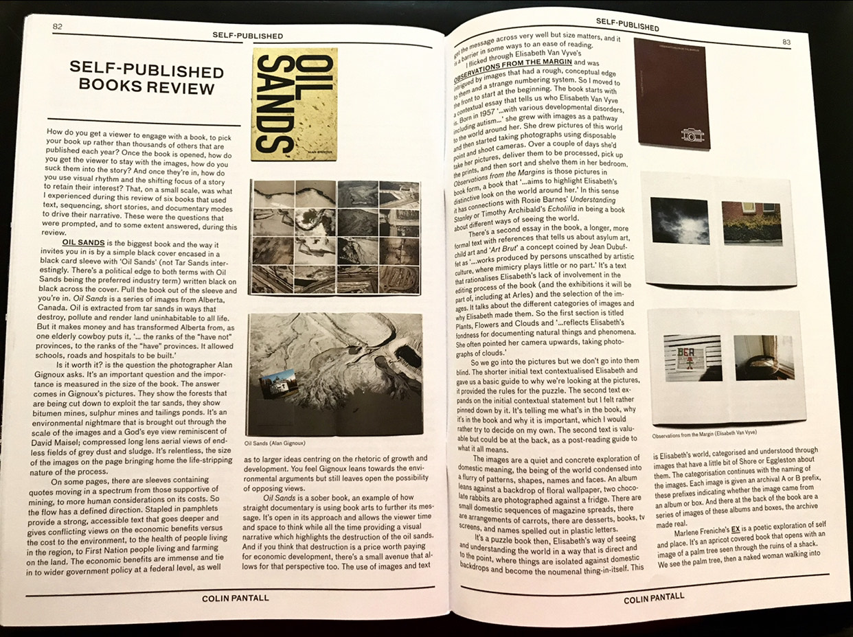 Oil Sands photobook is reviewed by Colin Pantall writing for Source