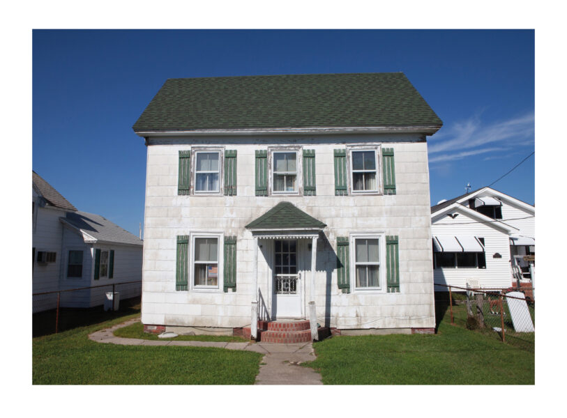 Photograph from Tangier Island photography zine of a house on the island