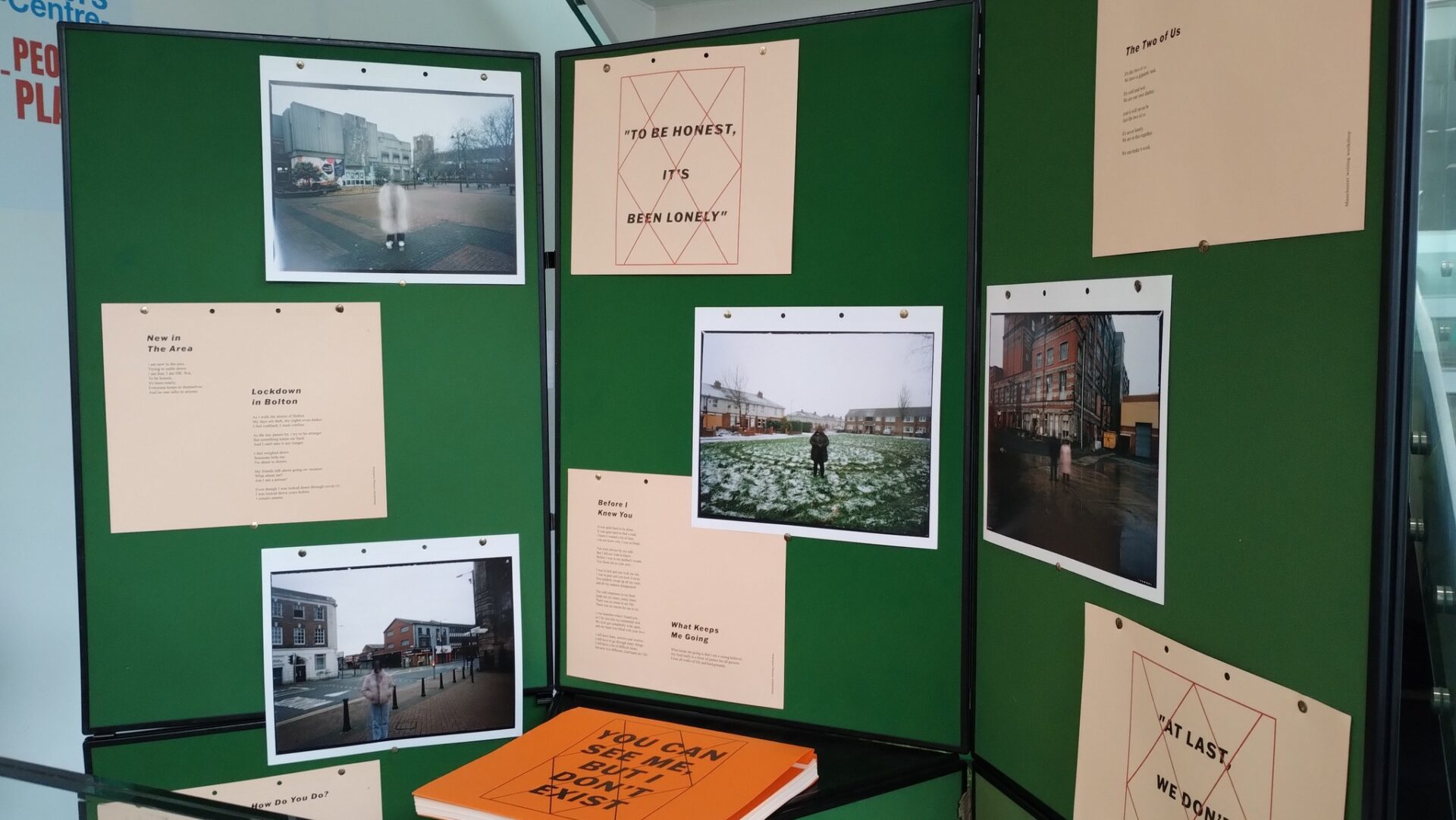 Exhibition installation in library